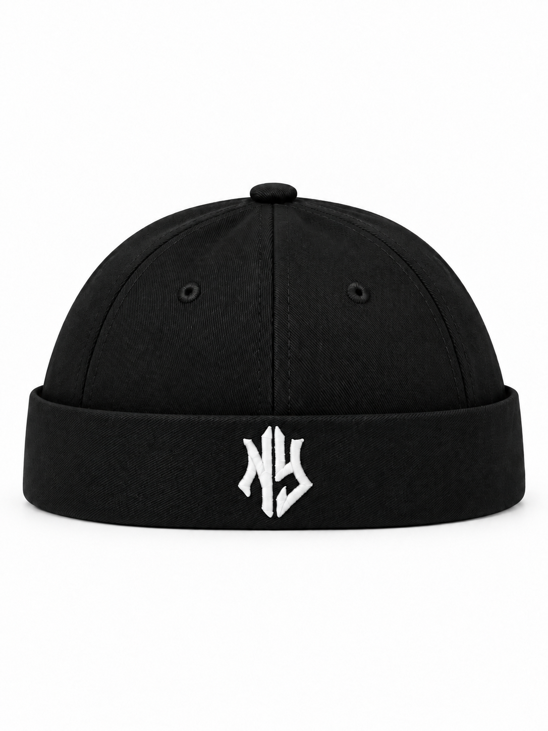 NY Brimless Hat – Black