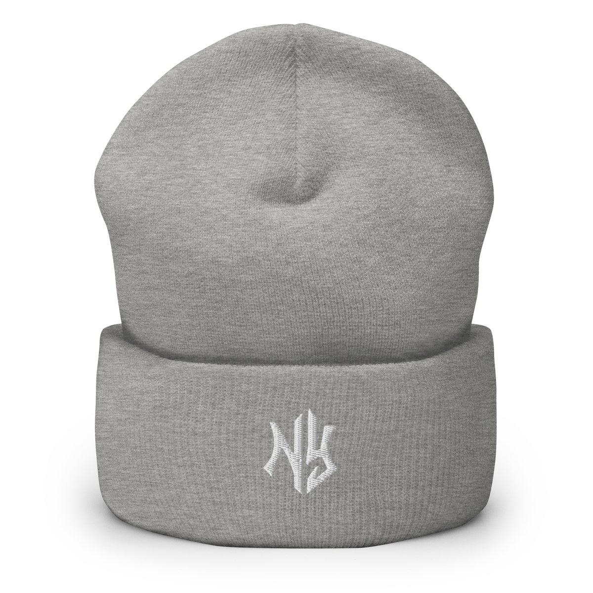 NY Cuffed Beanie — Heather Grey