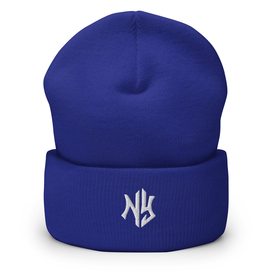 NY Cuffed Beanie in Royal Blue