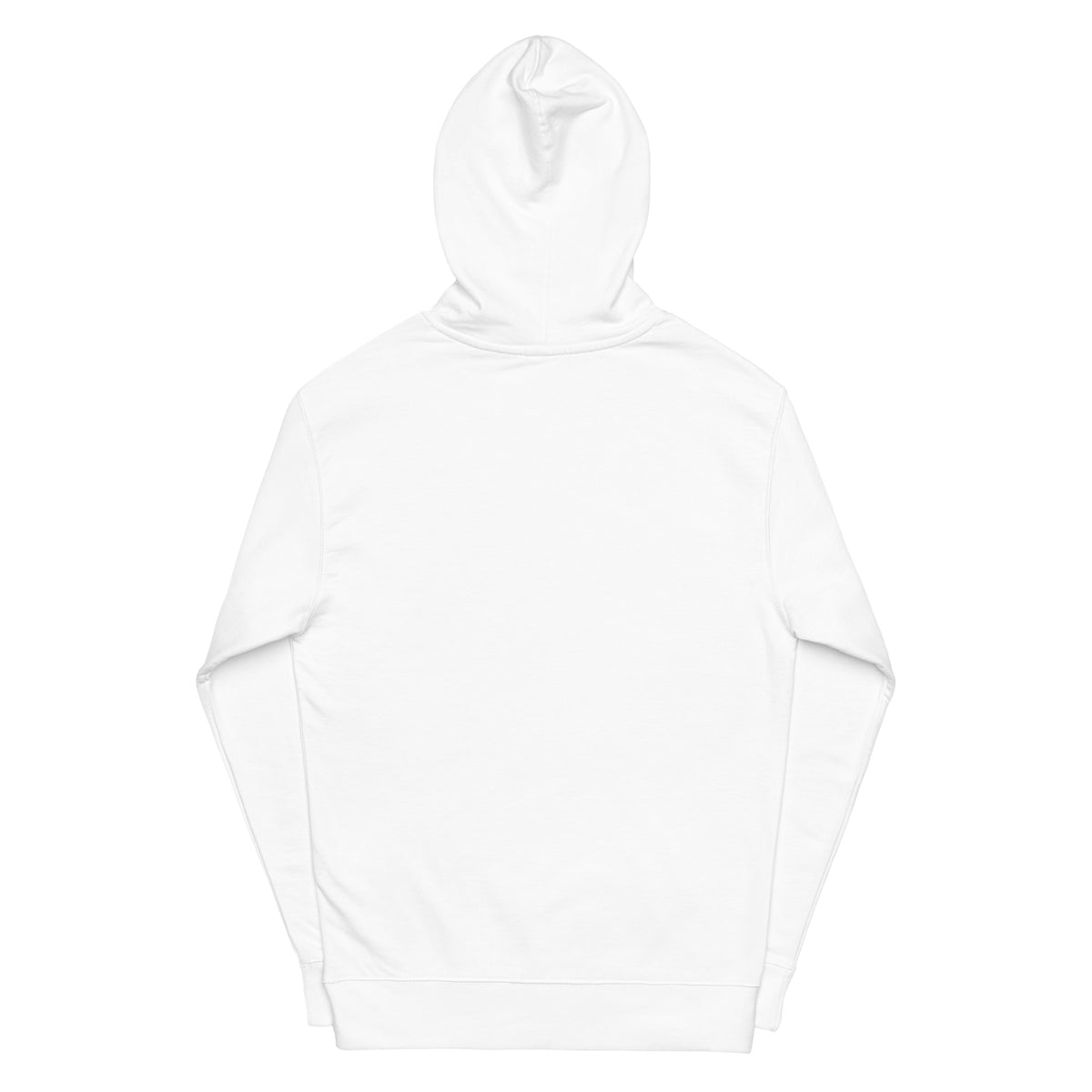 Concrete Jungle New York Unisex Midweight Hoodie in White - back view