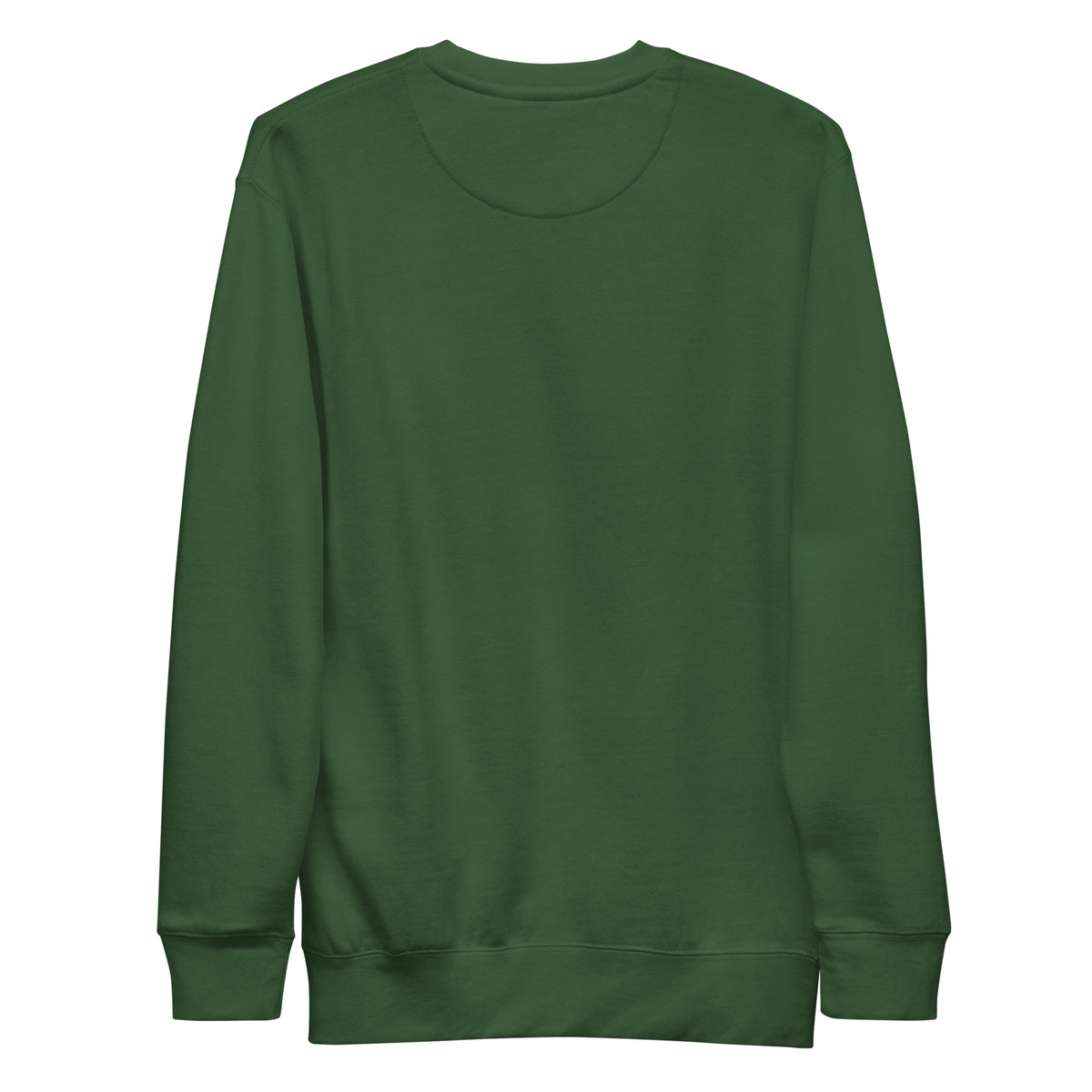 Concrete Jungle New York Unisex Premium Sweatshirt in Forest Green - back view