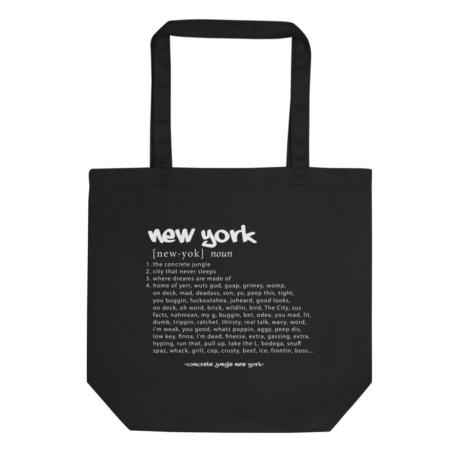 New York Tote Bag – Black