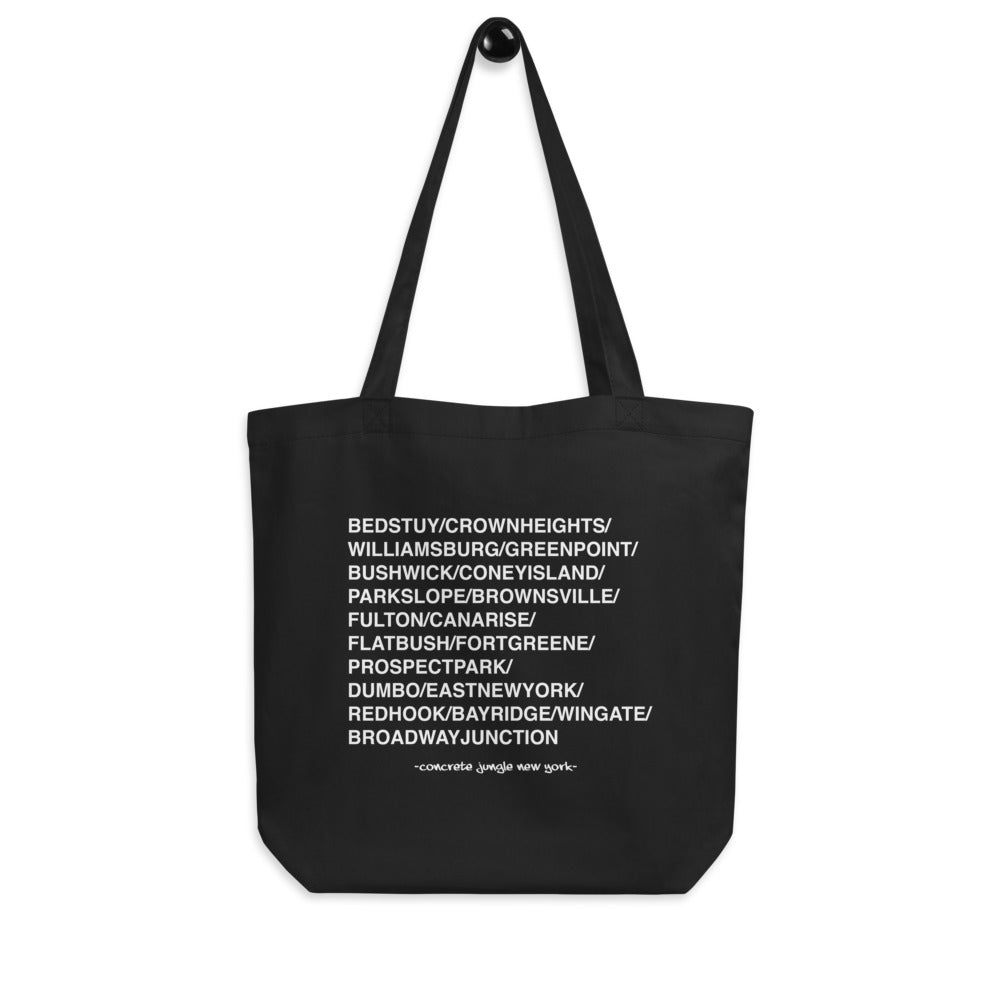 Brooklyn Cities Tote Bag – Black
