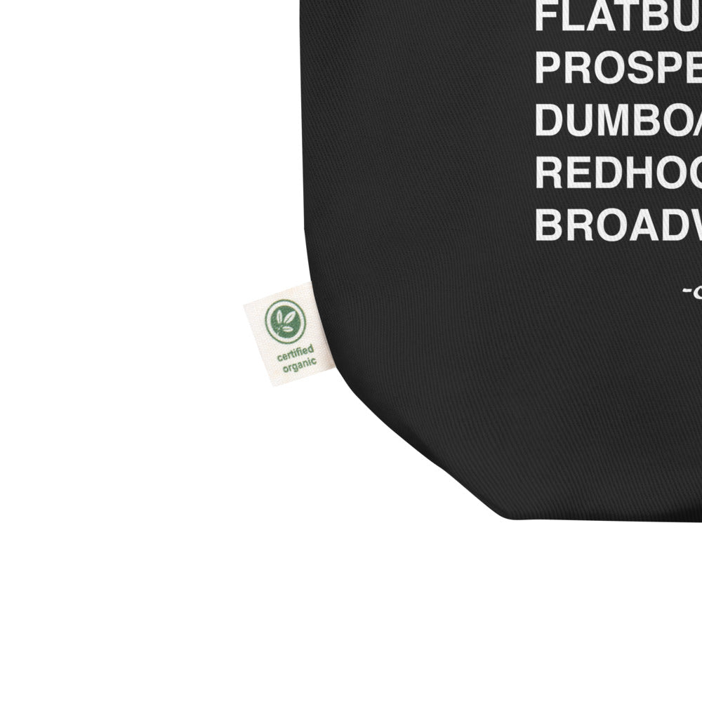 Brooklyn Cities Tote Bag – Black